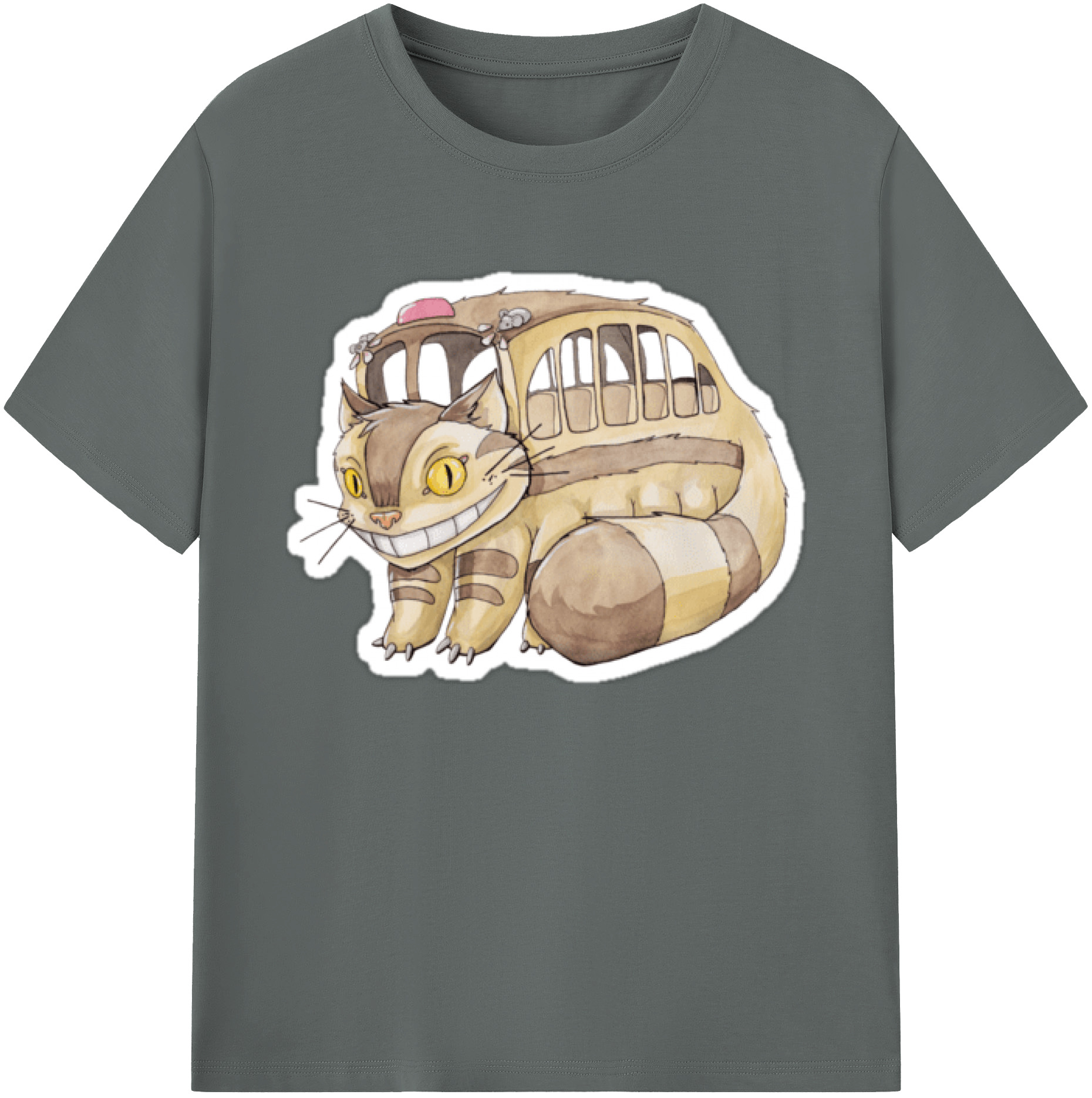 （画像用） となりのトトロ 草壁メイ 草壁サツキ My Neighbor Totoro Satsuki Kusakabe Mei Kusakabe 綿100％ メンズ半袖Tシャツ｜肌触りやわらか＆通気性